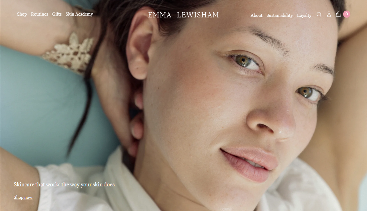 ecommerce website development lucknow — Emma Lewisham luxury e-commerce design